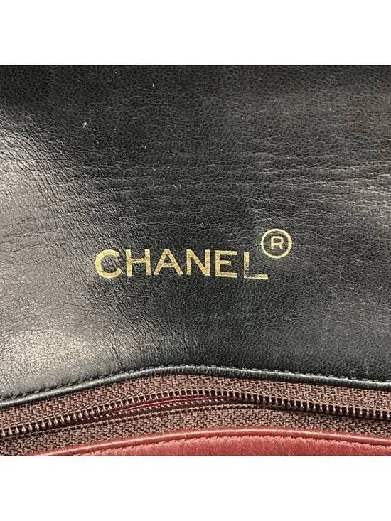 Chanel Shoulder Bag Quilted Lambskin Black Gold - Picture 5 of 10